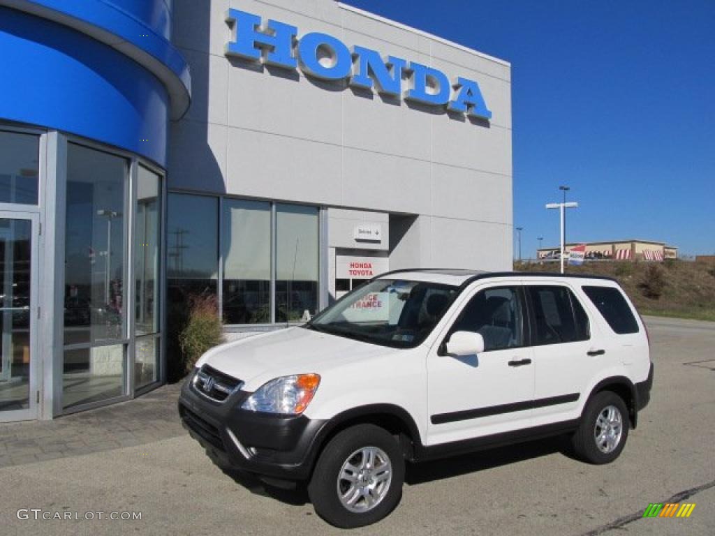 2003 CR-V EX 4WD - Taffeta White / Black photo #1