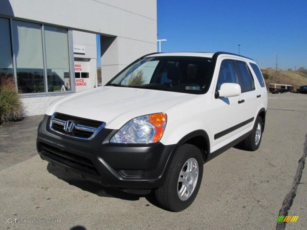 2003 CR-V EX 4WD - Taffeta White / Black photo #2