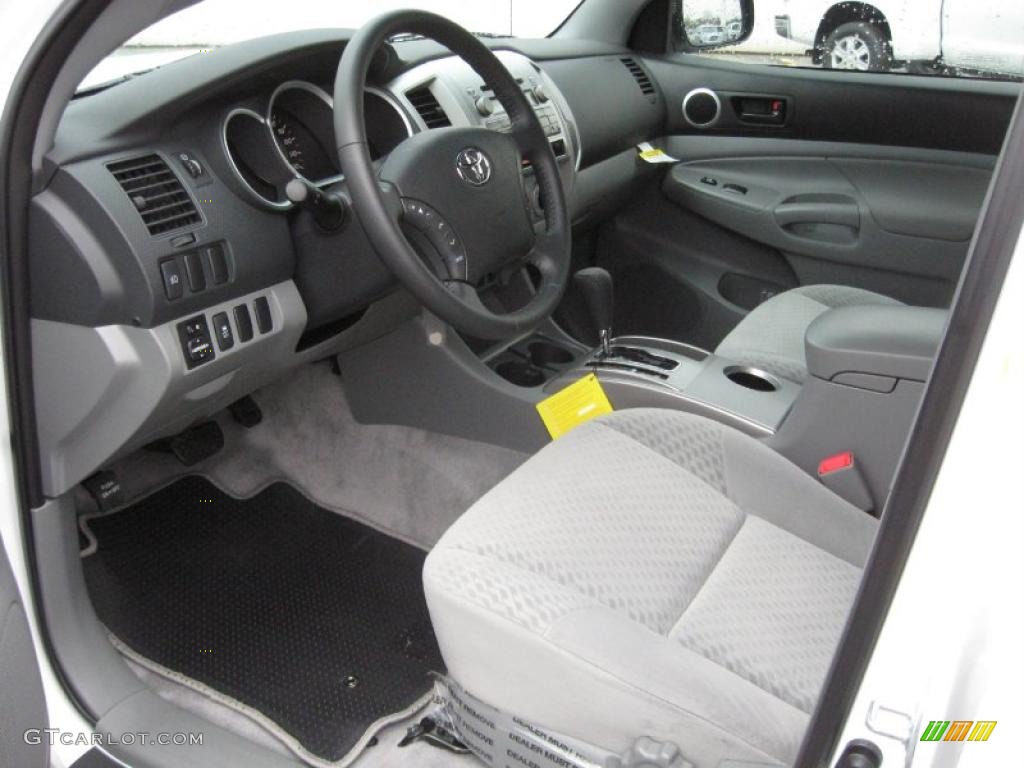 Graphite Gray Interior 2011 Toyota Tacoma V6 SR5 PreRunner Double Cab Photo #39181787