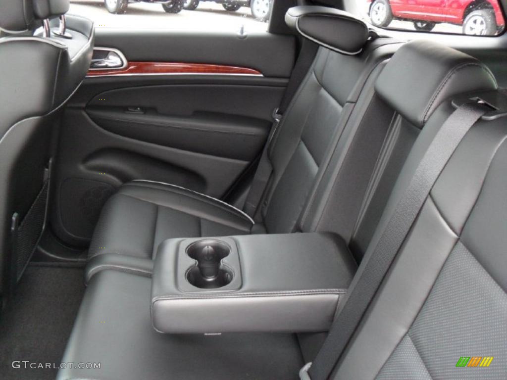 Black Interior 2011 Jeep Grand Cherokee Overland 4x4 Photo #39181811