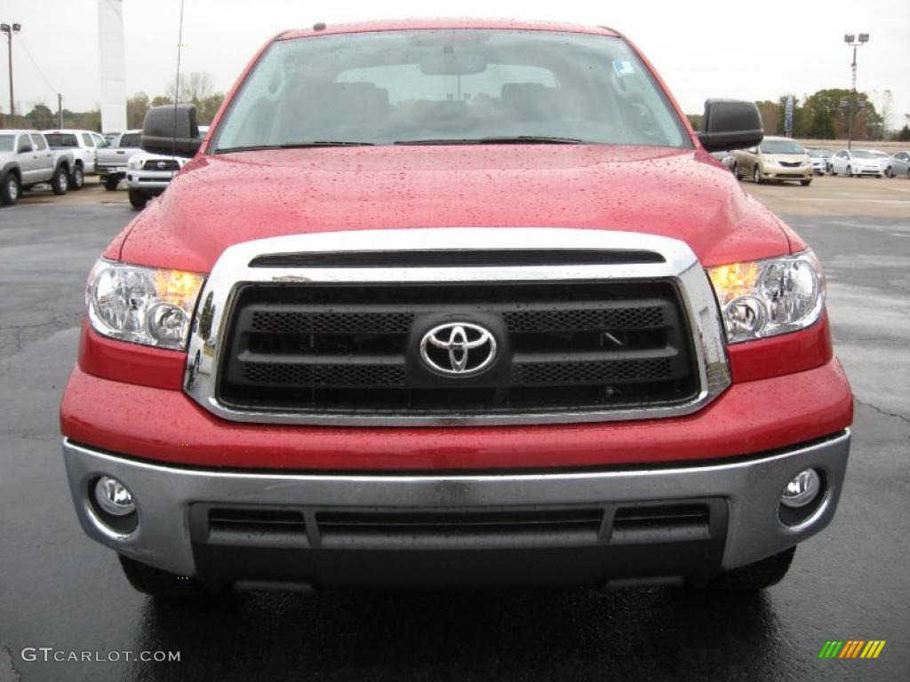 2011 Tundra TRD CrewMax 4x4 - Barcelona Red Metallic / Graphite Gray photo #2