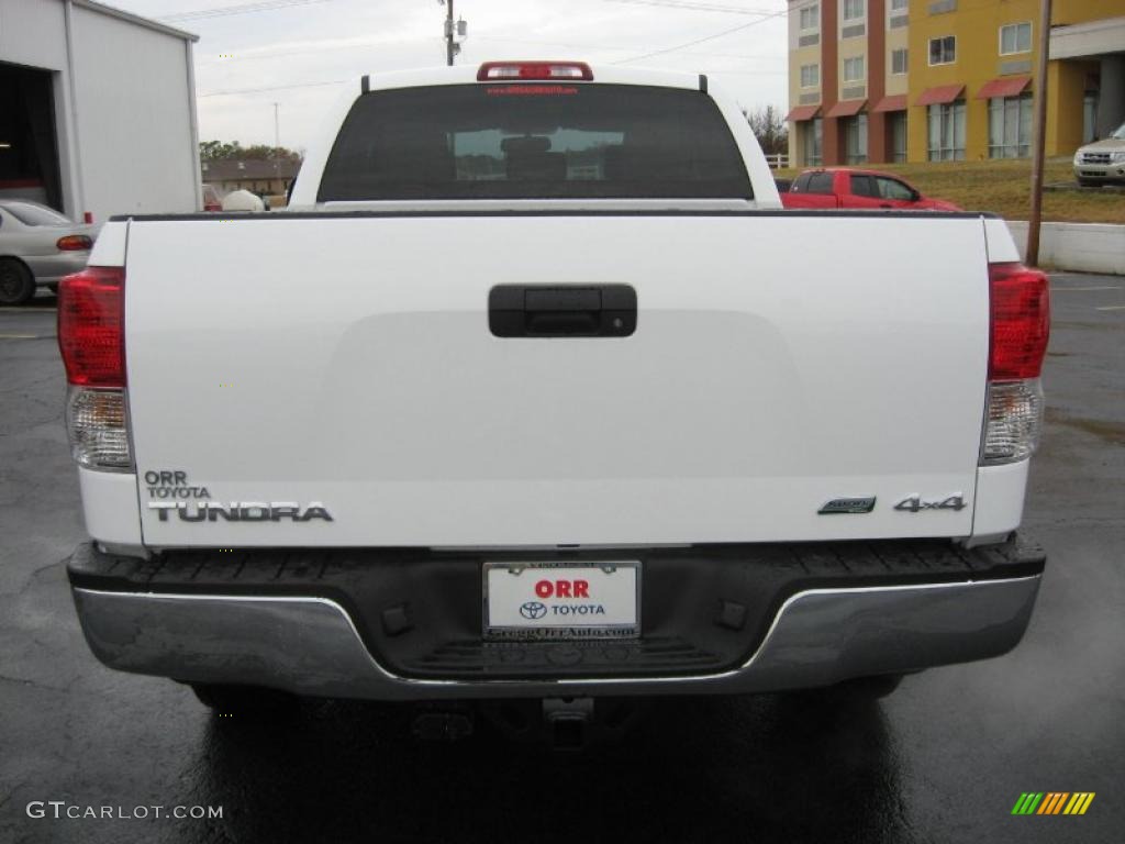 2011 Tundra Double Cab 4x4 - Super White / Sand Beige photo #5