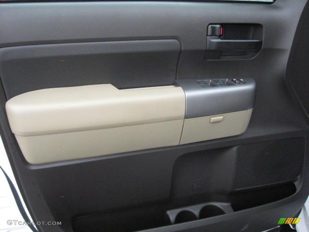 2011 Toyota Tundra Double Cab 4x4 Sand Beige Door Panel Photo #39182295