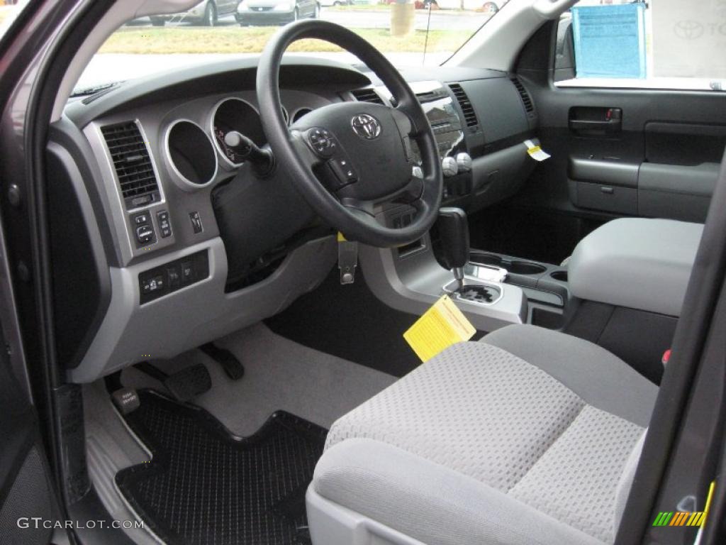 Graphite Gray Interior 2011 Toyota Tundra TRD CrewMax 4x4 Photo #39182523