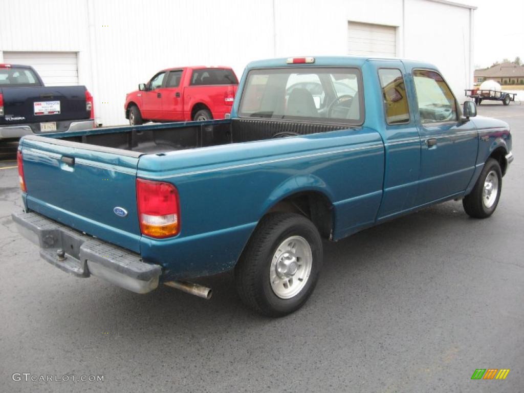 1997 Ranger XL Extended Cab - Cayman Green Metallic / Medium Graphite photo #6