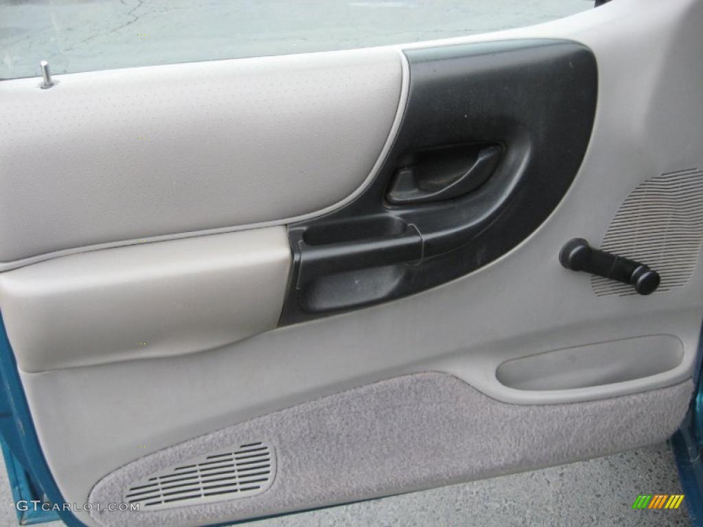 1997 Ford Ranger XL Extended Cab Medium Graphite Door Panel Photo #39183715