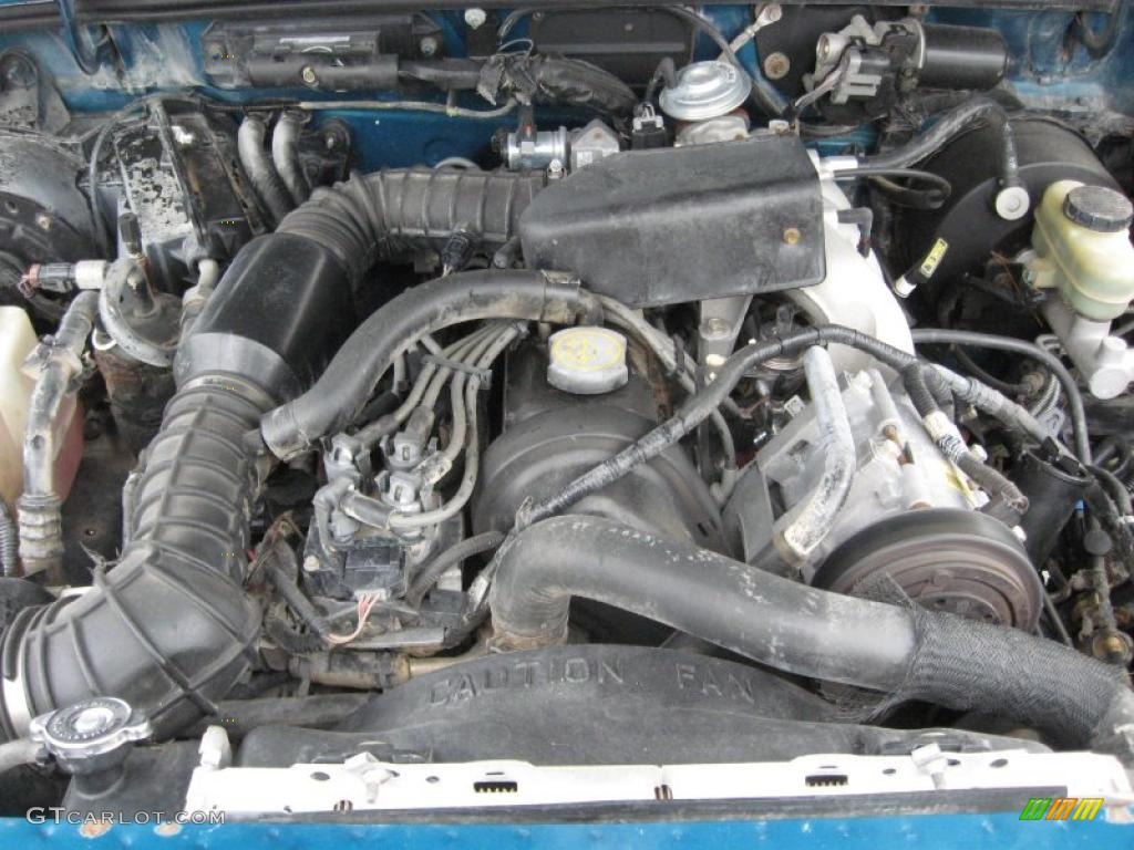 1997 Ford Ranger XL Extended Cab Engine Photos