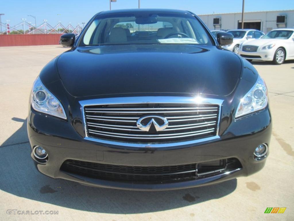Black Obsidian 2011 Infiniti M 37 Sedan Exterior Photo #39184275