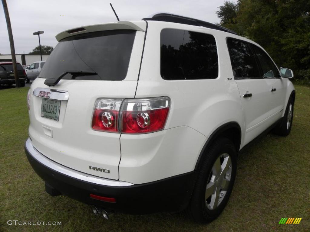 2007 Acadia SLT AWD - White Diamond Metallic / Titanium photo #16