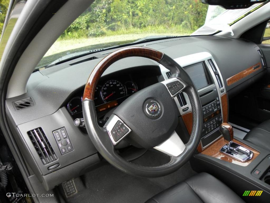 Ebony Interior 2008 Cadillac STS V8 Photo #39184823