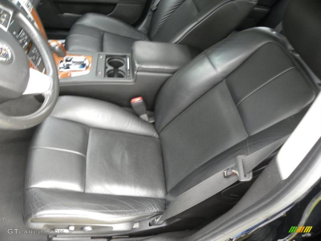 Ebony Interior 2008 Cadillac STS V8 Photo #39184855