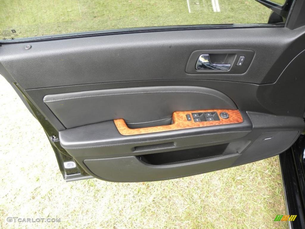 2008 Cadillac STS V8 Ebony Door Panel Photo #39184871
