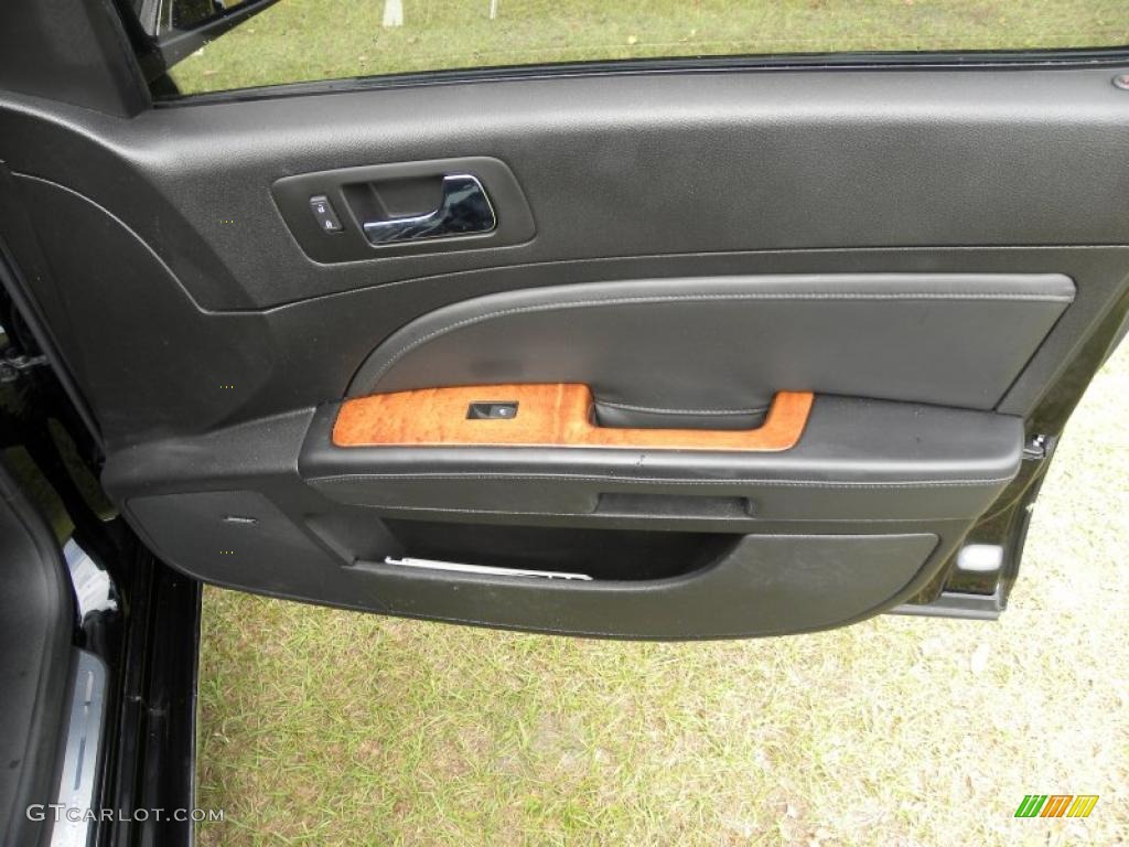 2008 Cadillac STS V8 Ebony Door Panel Photo #39184935
