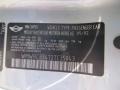Info Tag of 2002 Cooper Hardtop