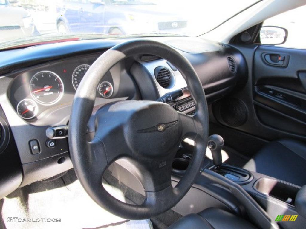 2004 Chrysler Sebring Coupe Black Dashboard Photo #39185467