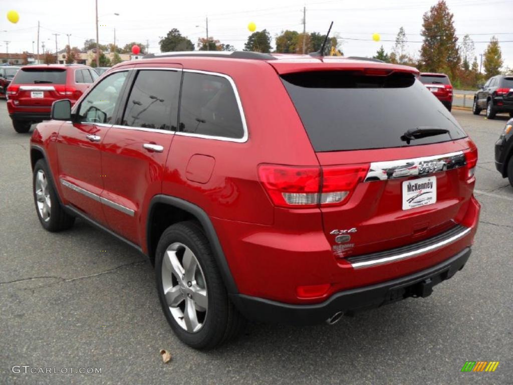 Inferno Red Crystal Pearl 2011 Jeep Grand Cherokee Overland 4x4 Exterior Photo #39185907