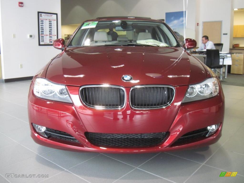 2011 3 Series 328i Sedan - Vermillion Red Metallic / Oyster/Black Dakota Leather photo #5