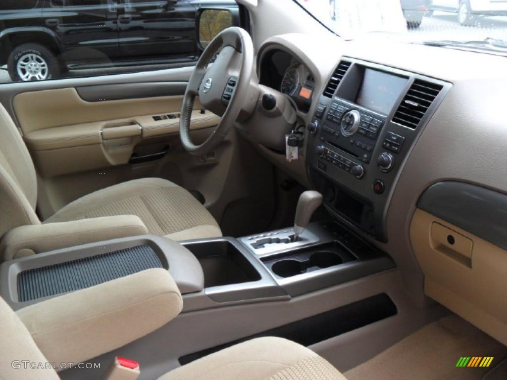 2009 Nissan Armada SE Almond Dashboard Photo #39187683