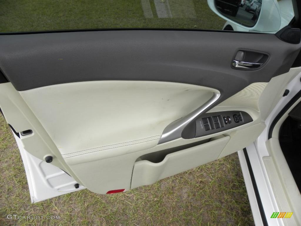 2009 Lexus IS 250 Light Gray Door Panel Photo #39188055