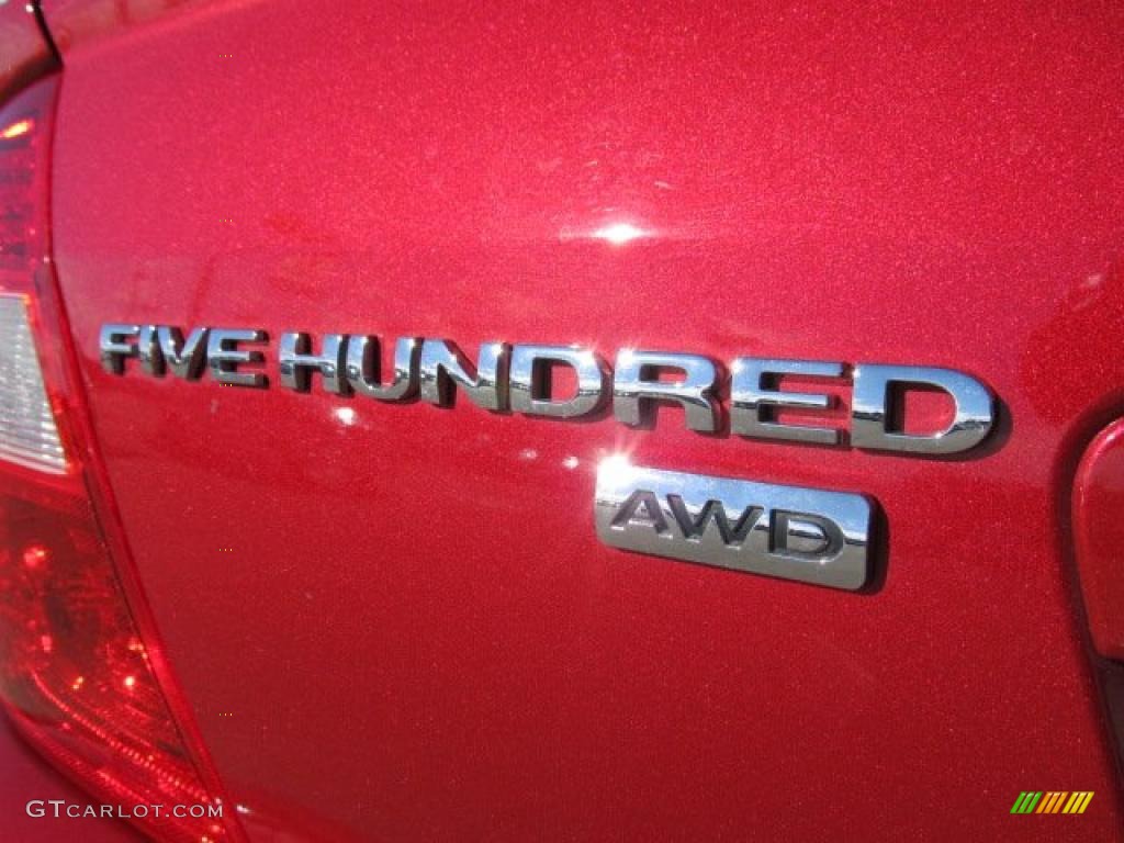 2007 Five Hundred SEL AWD - Redfire Metallic / Shale photo #7