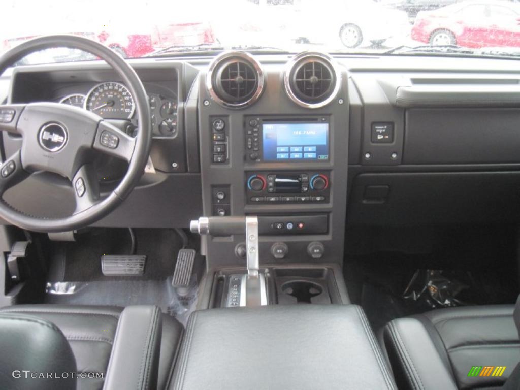 2007 Hummer H2 SUT Ebony Black Dashboard Photo #39188335