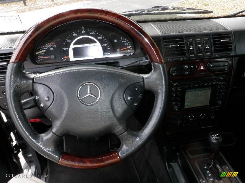 2003 Mercedes-Benz G 55 AMG Charcoal Steering Wheel Photo #39188631