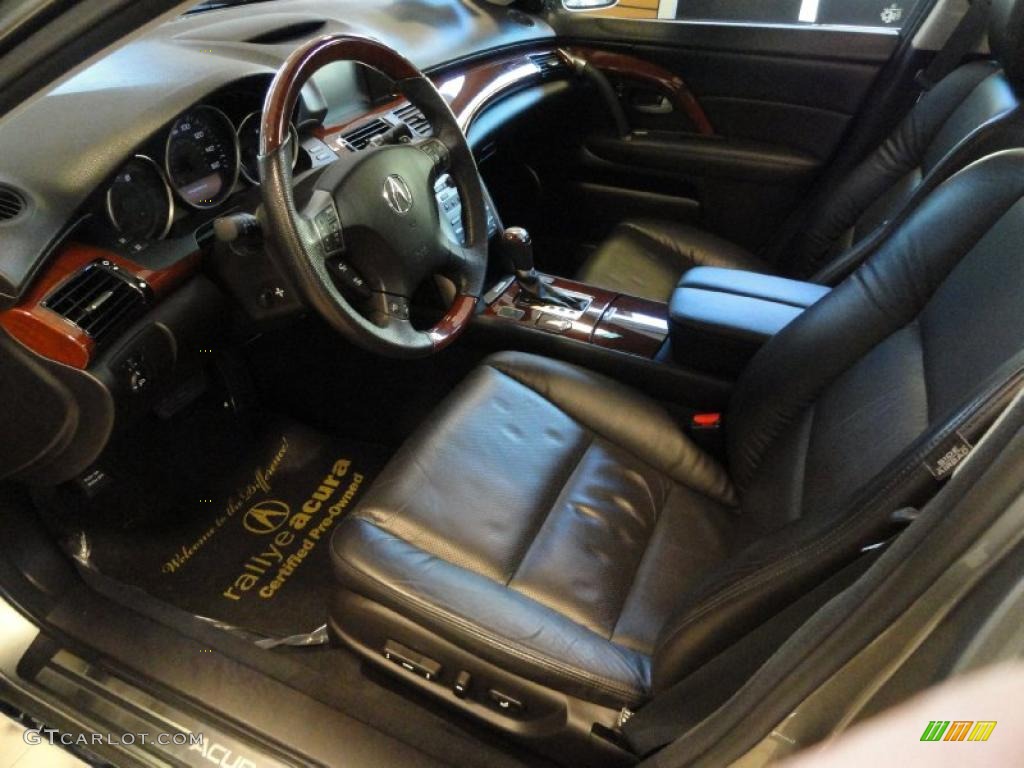 Ebony Interior 2009 Acura RL 3.7 AWD Sedan Photo #39188847