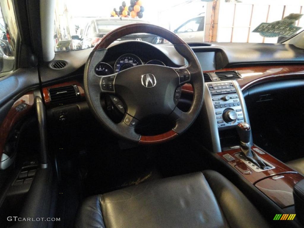 2009 Acura RL 3.7 AWD Sedan Ebony Dashboard Photo #39188863