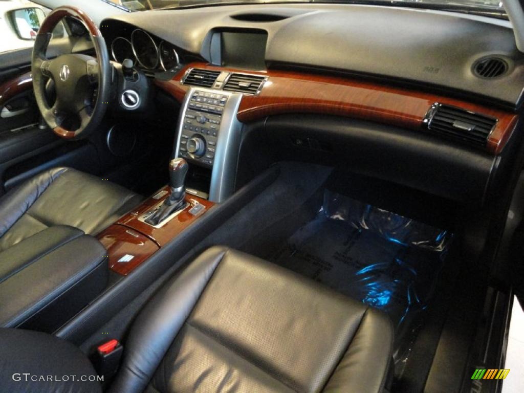 2009 Acura RL 3.7 AWD Sedan Ebony Dashboard Photo #39188875