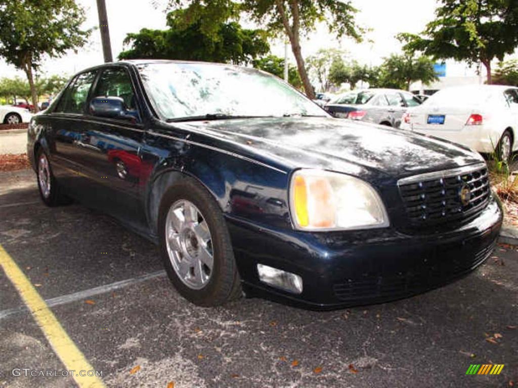 2000 DeVille DTS - Midnight Blue / Neutral Shale photo #1
