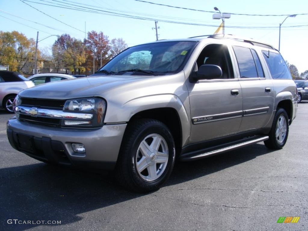 2002 TrailBlazer EXT LT 4x4 - Light Pewter Metallic / Dark Pewter photo #1