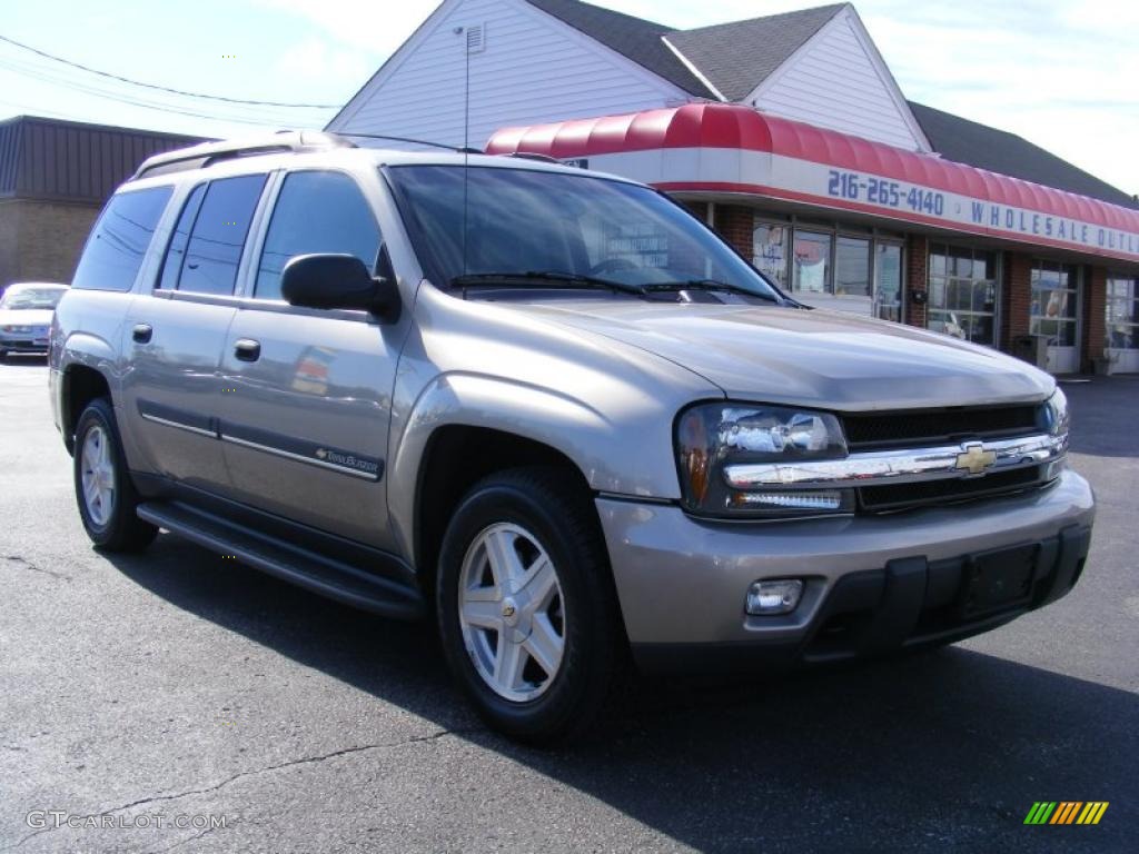 2002 TrailBlazer EXT LT 4x4 - Light Pewter Metallic / Dark Pewter photo #7