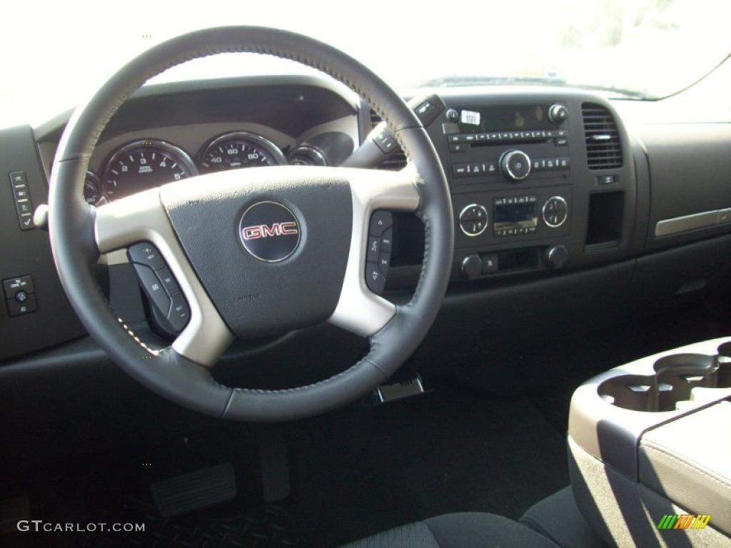 2011 GMC Sierra 1500 SLE Crew Cab Ebony Dashboard Photo #39190131