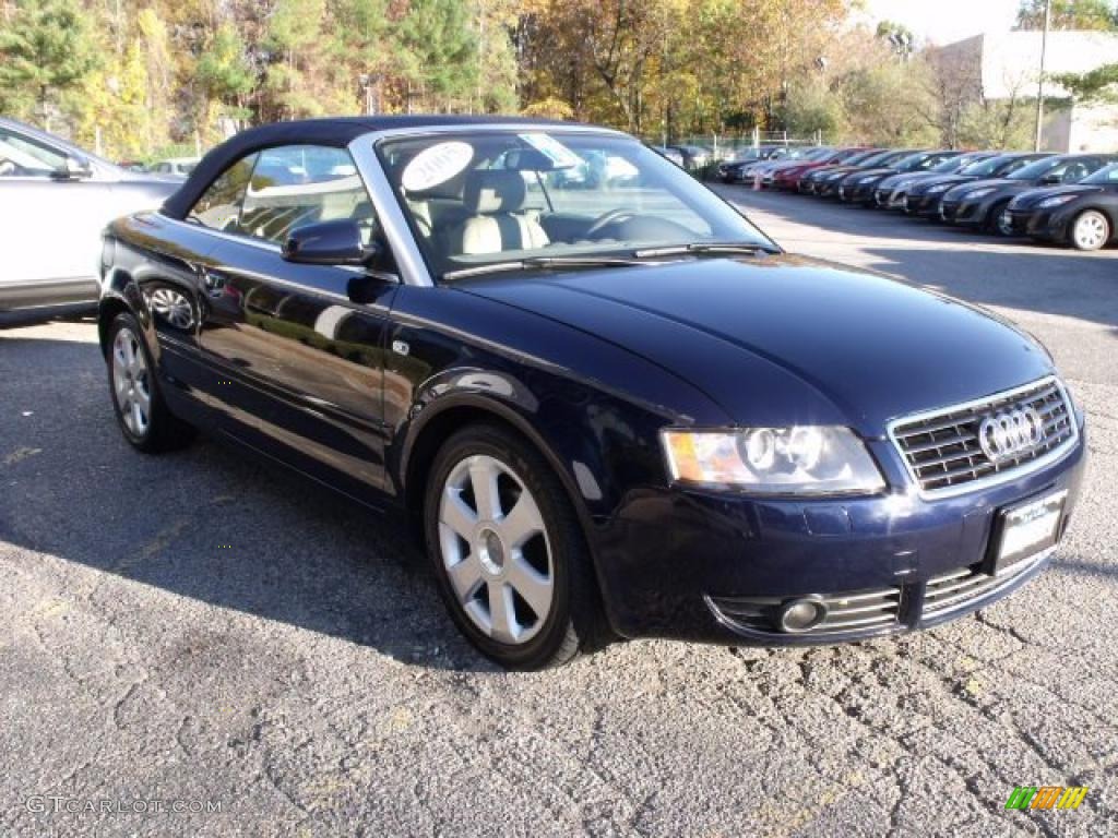 2005 A4 1.8T Cabriolet - Moro Blue Pearl Effect / Beige photo #1