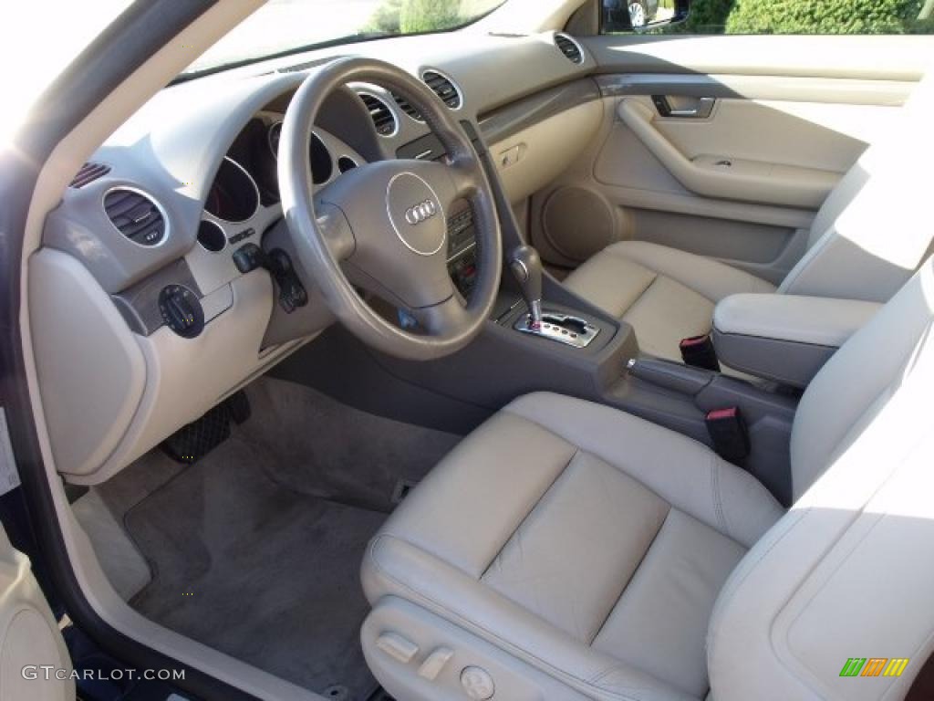 Beige Interior 2005 Audi A4 1.8T Cabriolet Photo #39190379