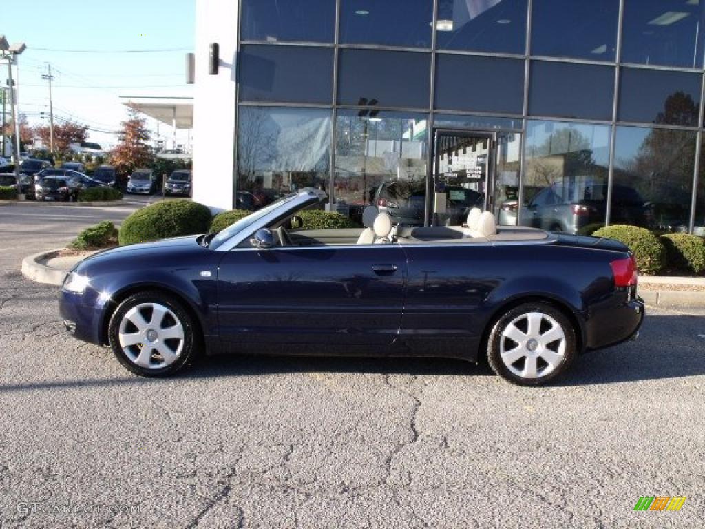 Moro Blue Pearl Effect 2005 Audi A4 1.8T Cabriolet Exterior Photo #39190439