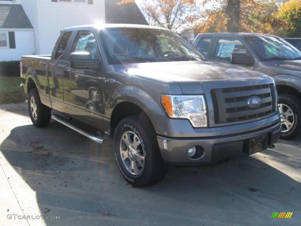 2010 F150 STX SuperCab 4x4 - Sterling Grey Metallic / Medium Stone photo #3