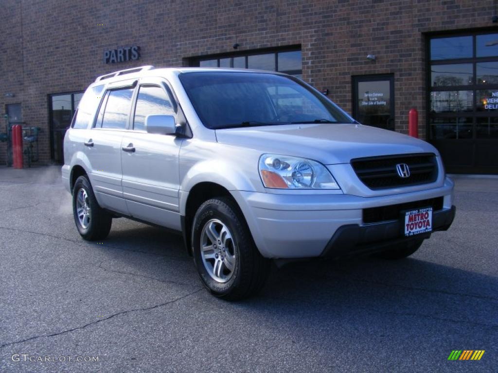 Starlight Silver Metallic 2003 Honda Pilot EX-L 4WD Exterior Photo #39191359