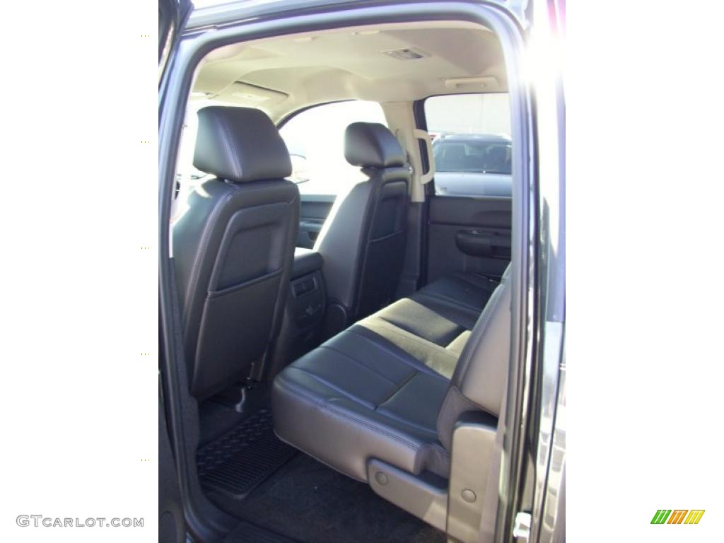Ebony Interior 2011 GMC Sierra 1500 SLE Crew Cab Photo #39191691