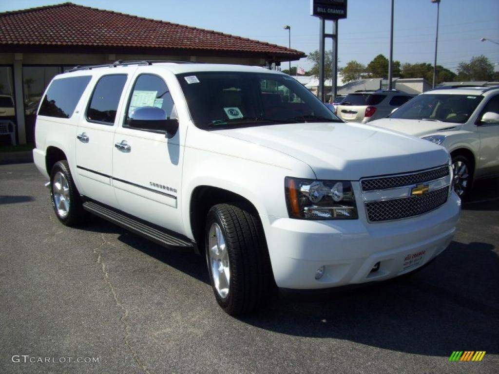 Summit White 2011 Chevrolet Suburban LTZ 4x4 Exterior Photo #39192043