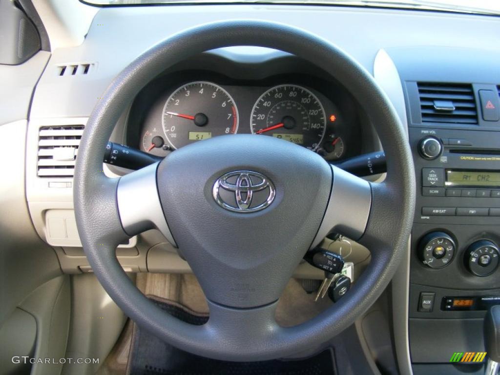 Bisque Interior 2010 Toyota Corolla LE Photo #39192079