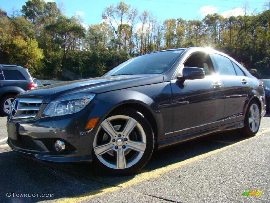 2010 C 300 Sport 4Matic - Steel Grey Metallic / Black photo #1