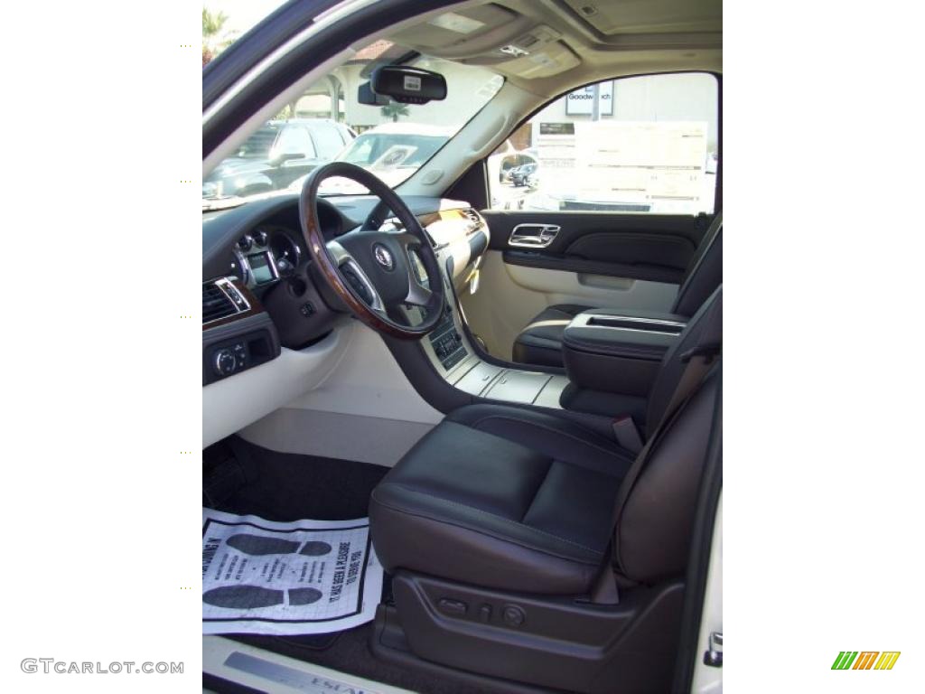 Cocoa/Light Linen Tehama Leather Interior 2011 Cadillac Escalade ESV Platinum AWD Photo #39192569