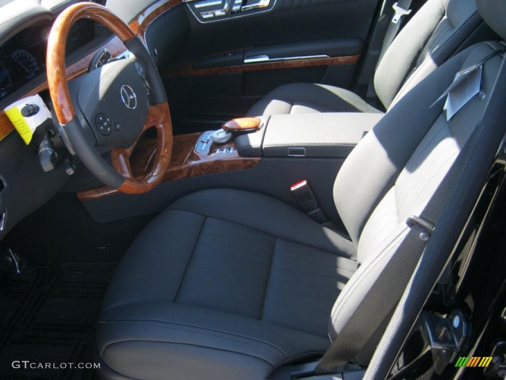 Black Interior 2010 Mercedes-Benz S 600 Sedan Photo #39192823