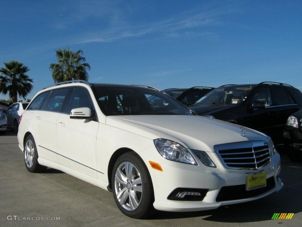 Arctic White 2011 Mercedes-Benz E 350 4Matic Wagon Exterior Photo #39192975