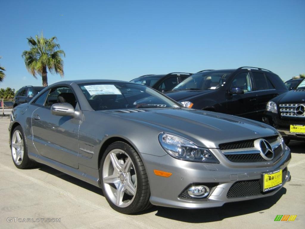 Palladium Silver Metallic 2011 Mercedes-Benz SL 550 Roadster Exterior Photo #39193351