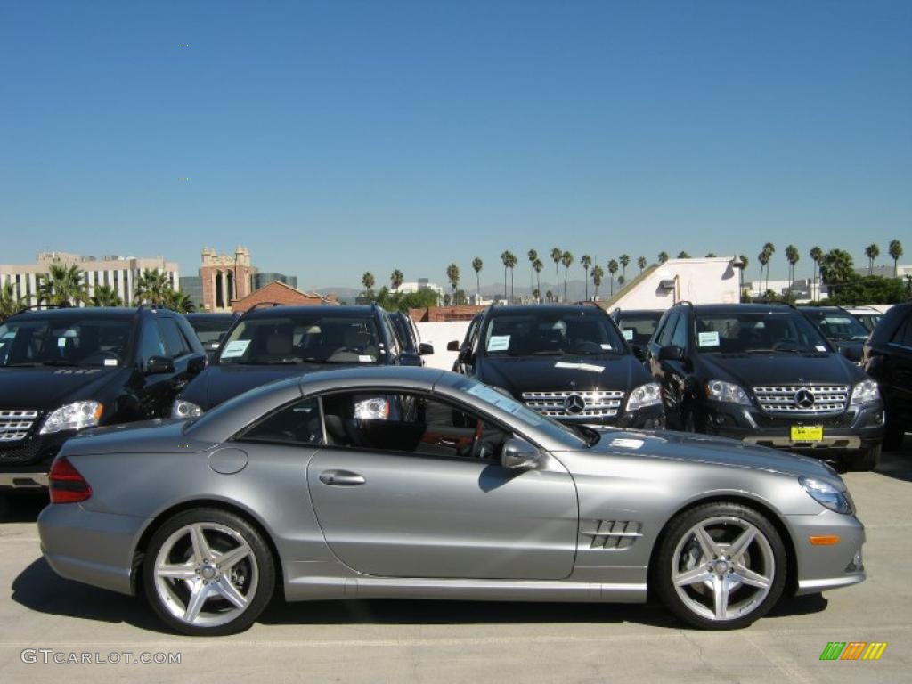 Palladium Silver Metallic 2011 Mercedes-Benz SL 550 Roadster Exterior Photo #39193363