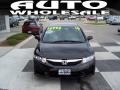 2010 Crystal Black Pearl Honda Civic EX Sedan  photo #2