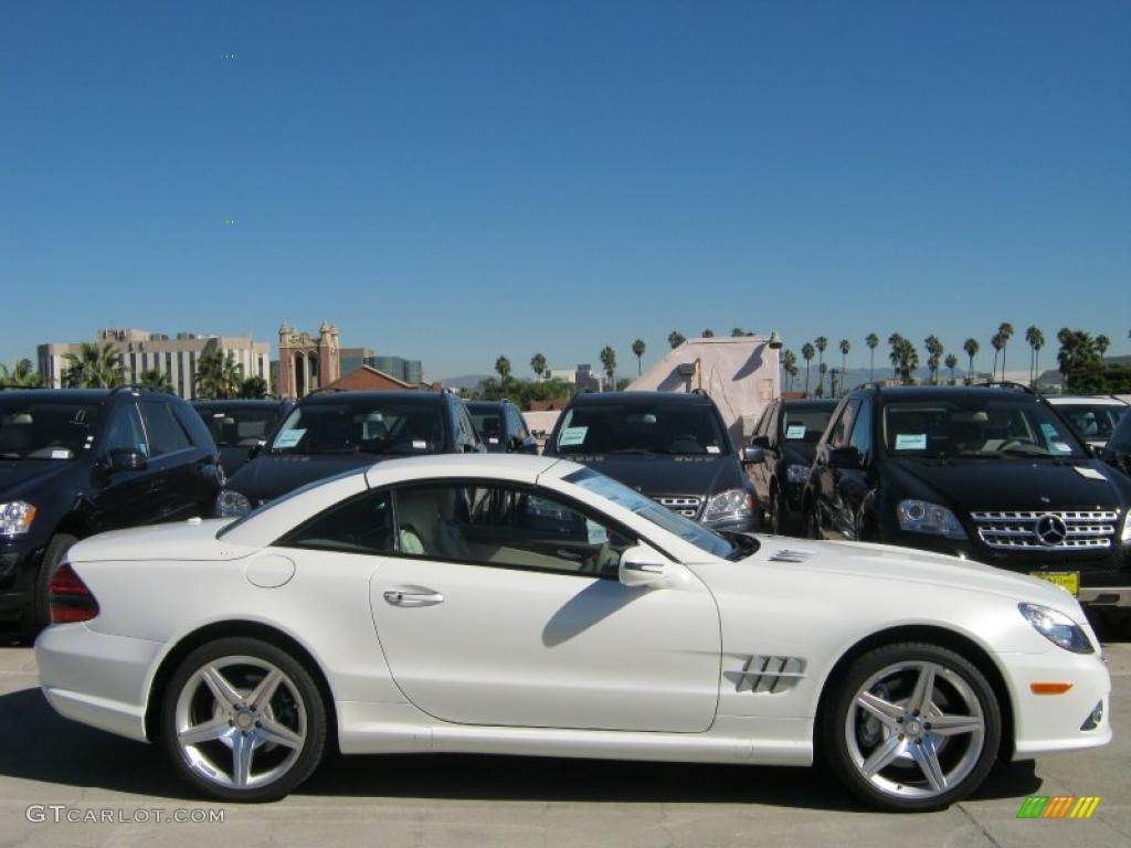 Diamond White Metallic 2011 Mercedes-Benz SL 550 Roadster Exterior Photo #39193543