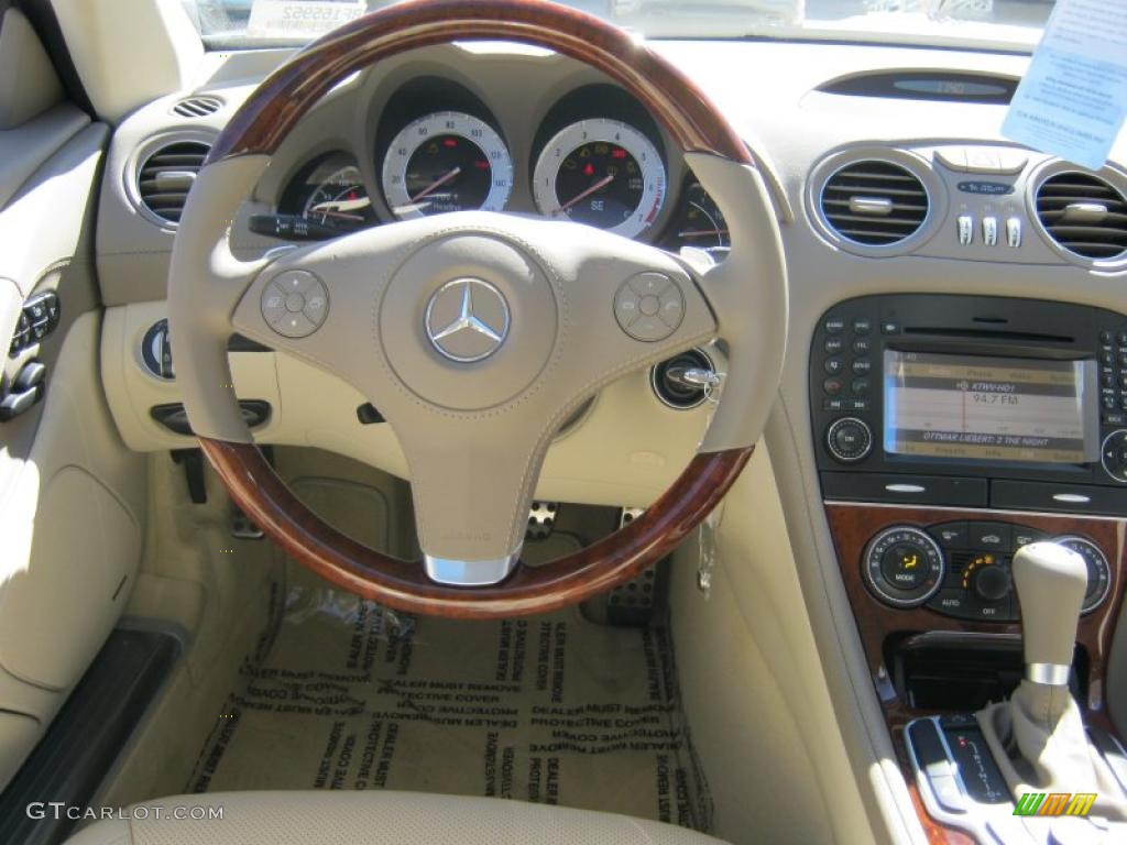 2011 Mercedes-Benz SL 550 Roadster Stone Dashboard Photo #39193587
